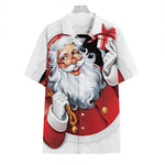 Cartoon Santa Claus Print Hawaiian Shirt