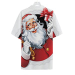 Cartoon Santa Claus Print Hawaiian Shirt