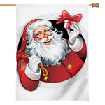 Cartoon Santa Claus Print House Flag