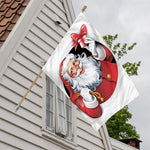 Cartoon Santa Claus Print House Flag
