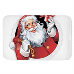 Cartoon Santa Claus Print Indoor Door Mat