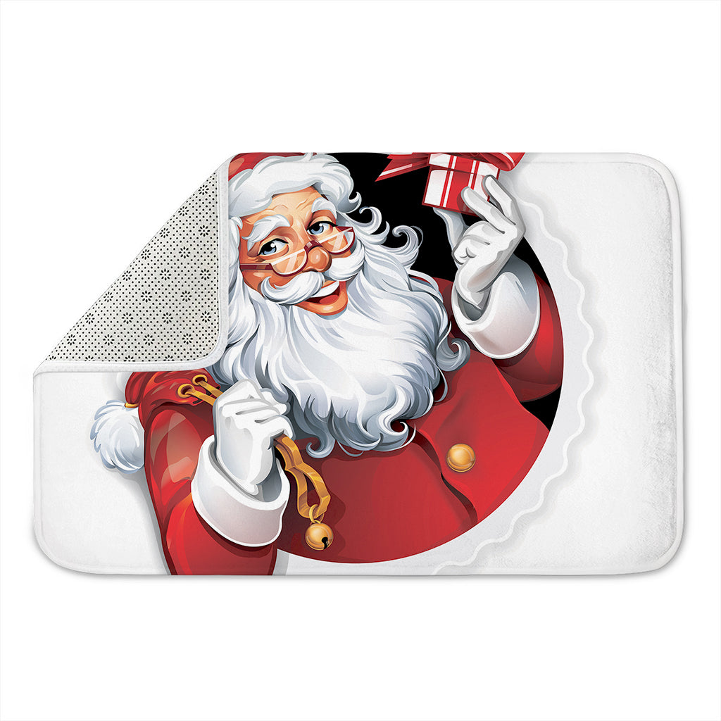Cartoon Santa Claus Print Indoor Door Mat