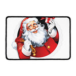Cartoon Santa Claus Print Kitchen Mat