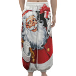 Cartoon Santa Claus Print Lantern Pants