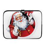 Cartoon Santa Claus Print Laptop Sleeve