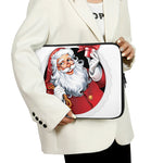 Cartoon Santa Claus Print Laptop Sleeve