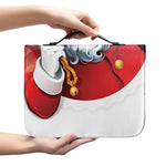 Cartoon Santa Claus Print Leather Bible Cover