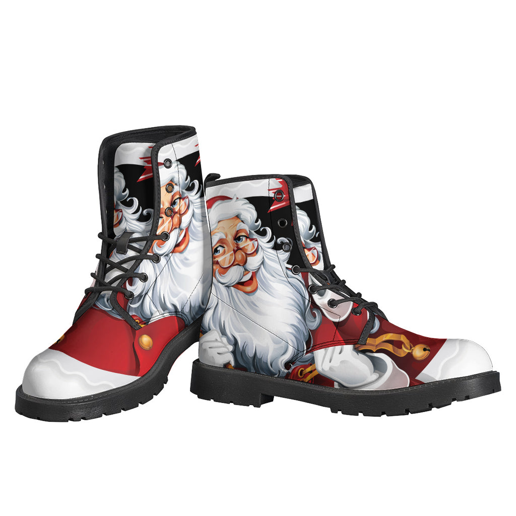 Cartoon Santa Claus Print Backpack