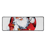 Cartoon Santa Claus Print Long Kitchen Mat