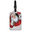 Cartoon Santa Claus Print Luggage Tag