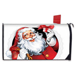 Cartoon Santa Claus Print Mailbox Cover