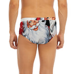 Cartoon Santa Claus Print Men's Briefs