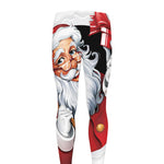Cartoon Santa Claus Print Men's leggings