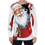 Cartoon Santa Claus Print Men's Long Sleeve T-Shirt