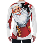 Cartoon Santa Claus Print Men's Long Sleeve T-Shirt