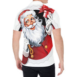 Cartoon Santa Claus Print Men's Shirt