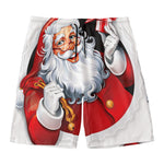 Cartoon Santa Claus Print Men's Swim Trunks