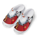 Cartoon Santa Claus Print Mesh Casual Shoes