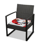 Cartoon Santa Claus Print Outdoor Seat Cushion Cover