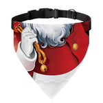 Cartoon Santa Claus Print Over The Collar Dog Bandana