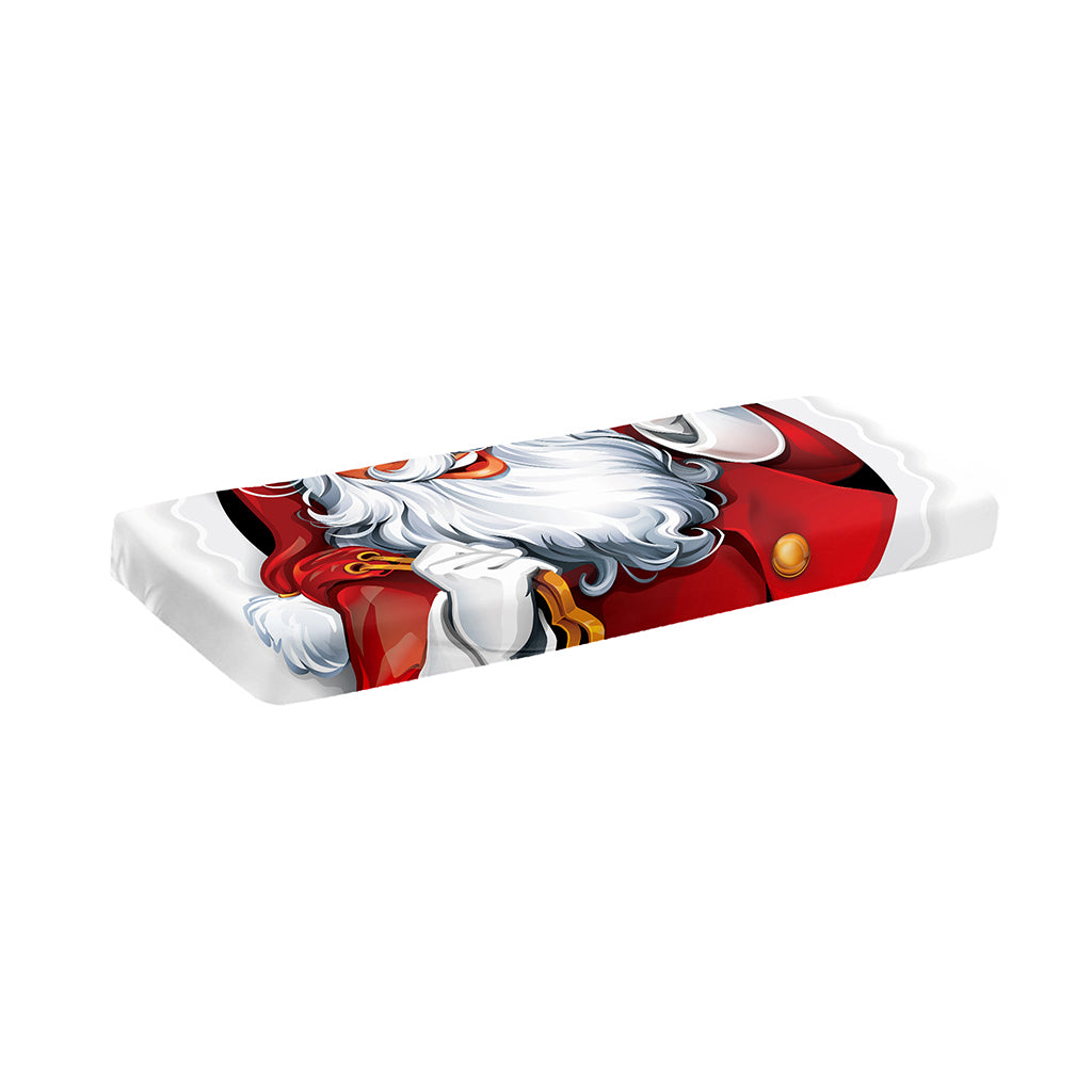 Cartoon Santa Claus Print Piano Keyboard Cover