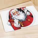 Cartoon Santa Claus Print Polyester Doormat