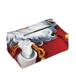 Cartoon Santa Claus Print Rectangle Tissue Box Cover