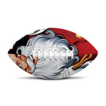 Cartoon Santa Claus Print Rugby Ball
