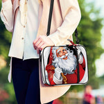 Cartoon Santa Claus Print Shoulder Strap Bible Bag
