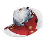 Cartoon Santa Claus Print Snapback Cap