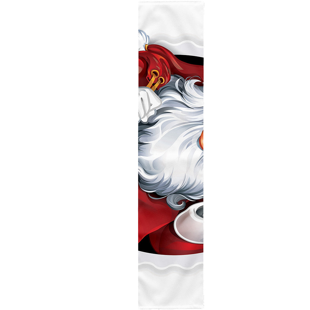 Cartoon Santa Claus Print Table Runner