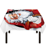 Cartoon Santa Claus Print Tablecloth
