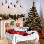 Cartoon Santa Claus Print Tablecloth