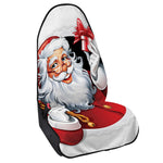 Cartoon Santa Claus Print Waterproof Car Seat Cover