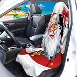 Cartoon Santa Claus Print Waterproof Car Seat Cover