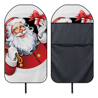 Cartoon Santa Claus Print Waterproof Car Seat Cover