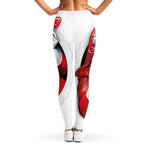 Cartoon Santa Claus Print Women's Leggings