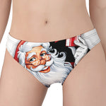 Cartoon Santa Claus Print Women's Panties