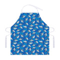 Cartoon Shark Pattern Print Adjustable Apron