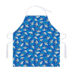 Cartoon Shark Pattern Print Adjustable Apron