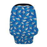 Cartoon Shark Pattern Print Baby Seat Cover