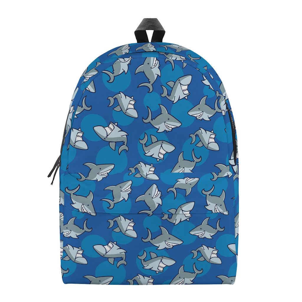 Cartoon Shark Pattern Print Backpack