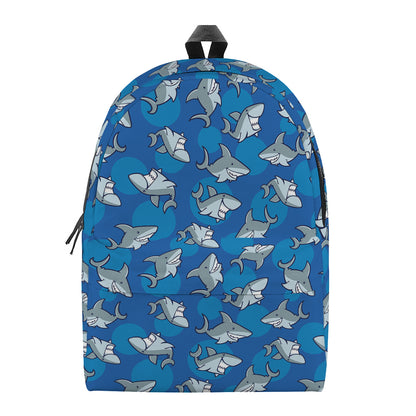 Cartoon Shark Pattern Print Backpack