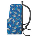 Cartoon Shark Pattern Print Backpack