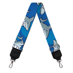 Cartoon Shark Pattern Print Bag Strap