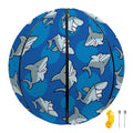 Cartoon Shark Pattern Print Basketball