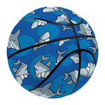 Cartoon Shark Pattern Print Basketball