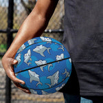 Cartoon Shark Pattern Print Basketball