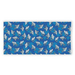 Cartoon Shark Pattern Print Beach Towel