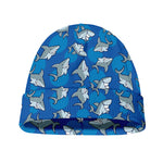 Cartoon Shark Pattern Print Beanie
